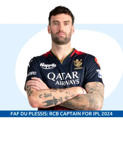 FAF DU PLESSIS RCB CAPTAIN 2024