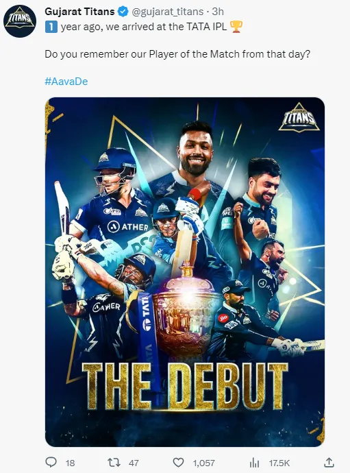 Gujarat Titans twitter official