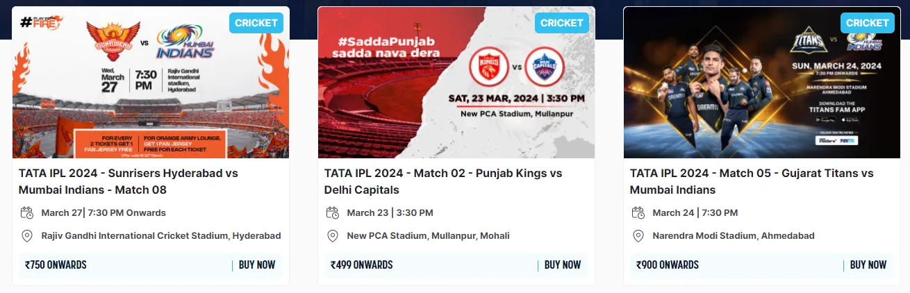 Tata IPL Delhi venue match ticket price